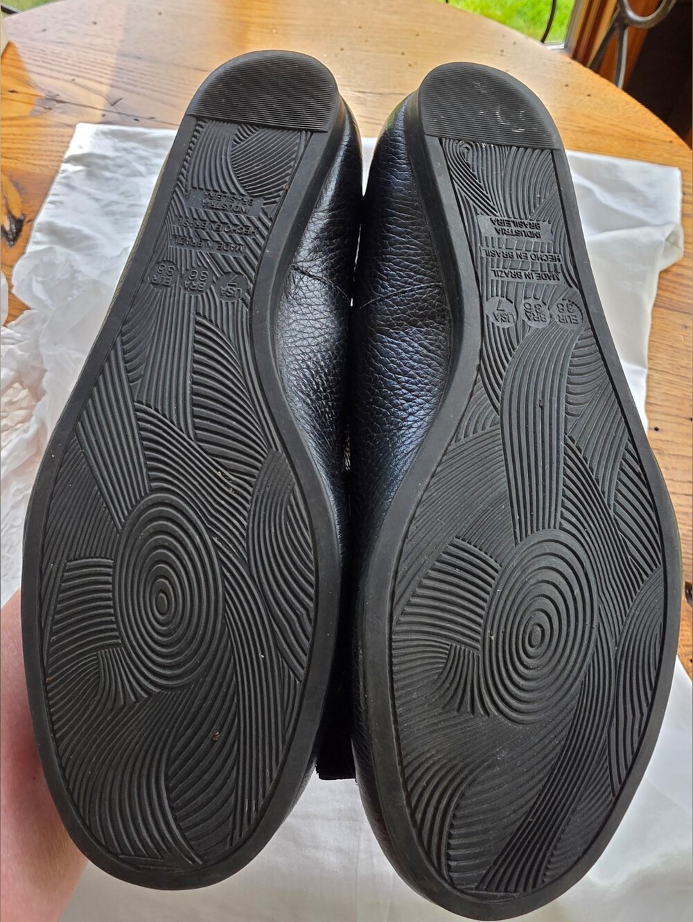 🔥Olukai "Olu" Ballet Flats W/bows Women's Comfy Slip-Ons Made In Brazil Size 7 - Picture 5 of 6
